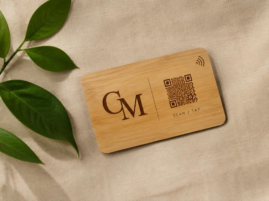 CardMitra bamboo NFC card